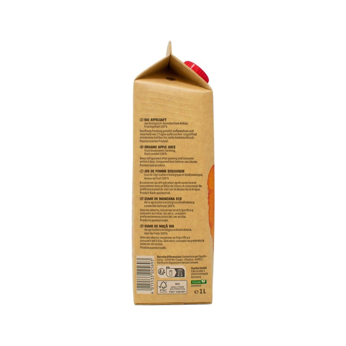 Voelkel Zumo de Manzana Bio 1L