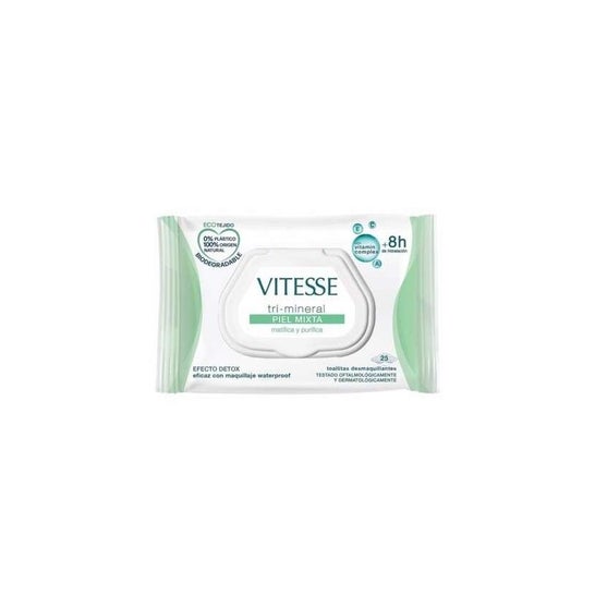 Vitesse Tri-Mineral Toallitas Desmaquillantes Piel Mixta 25uds