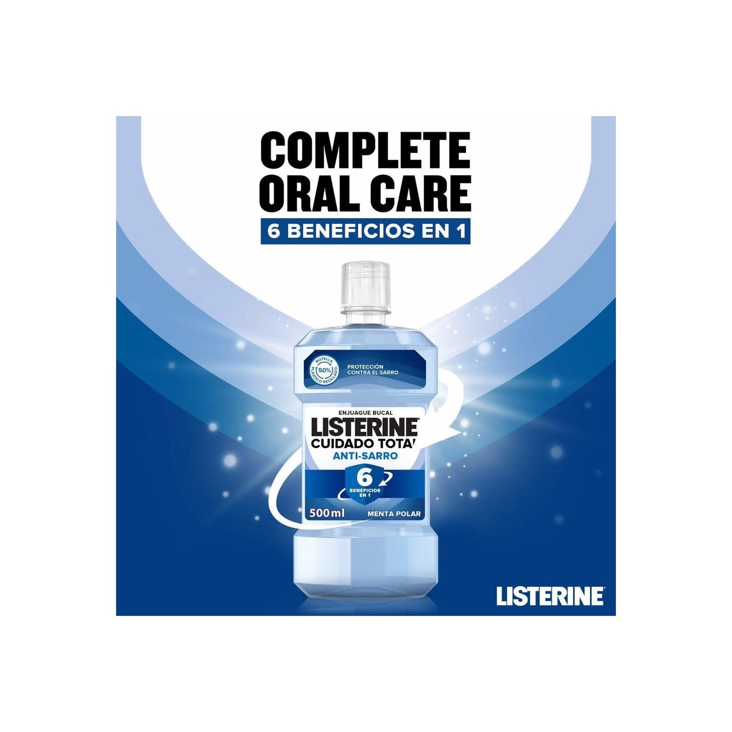 Listerine Enjuague Bucal Cuidado Total Anti-Sarro 500ml