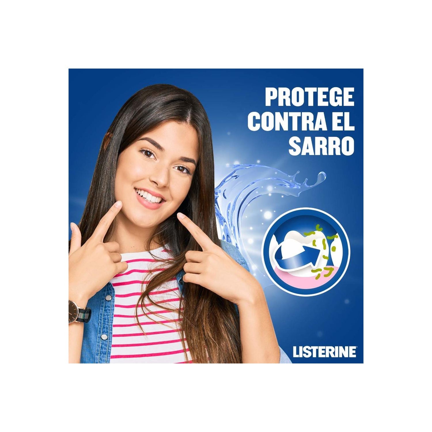 Listerine Enjuague Bucal Cuidado Total Anti-Sarro 500ml
