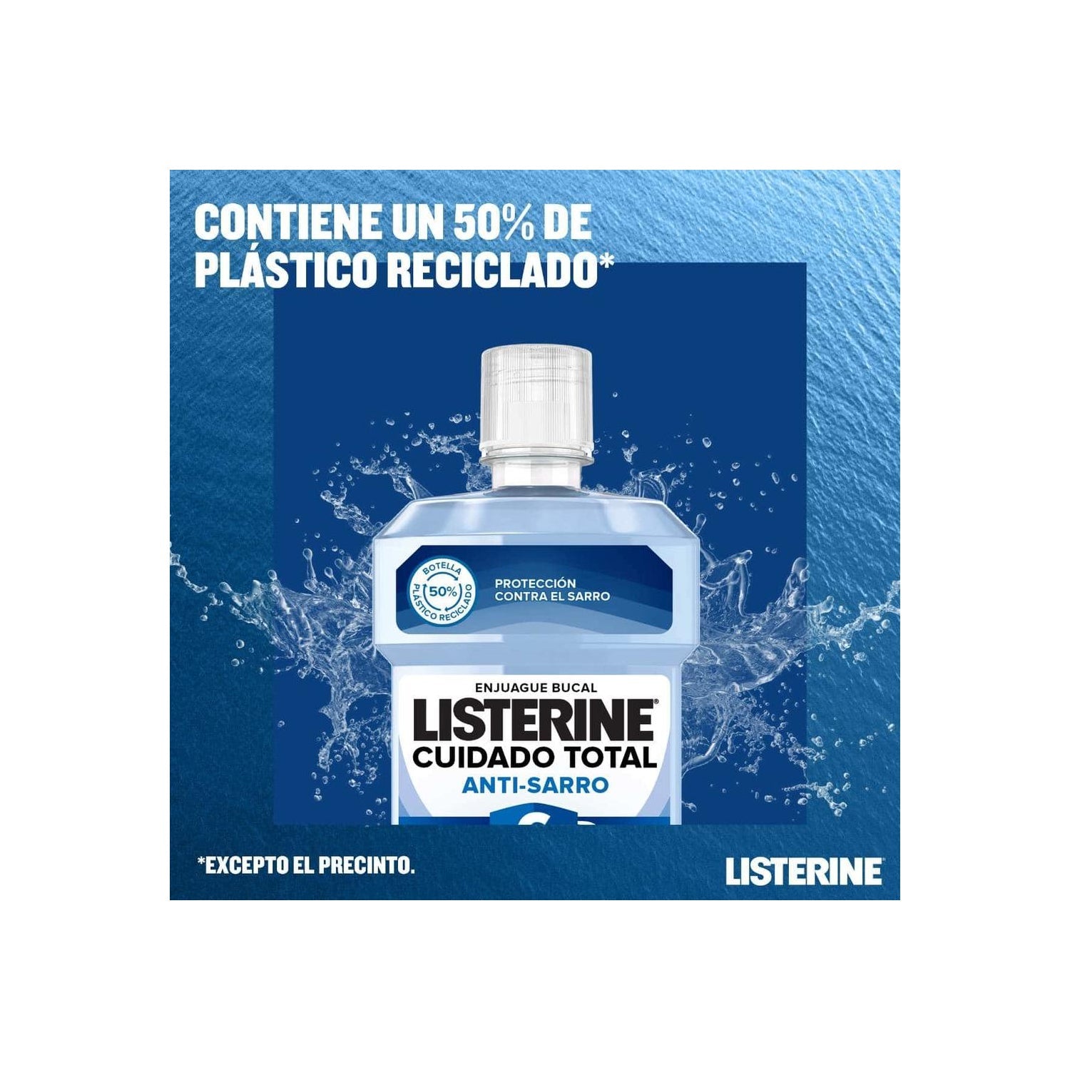 Listerine Enjuague Bucal Cuidado Total Anti-Sarro 500ml