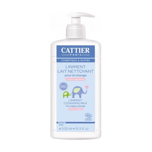 Cattier Linimento Bío Leche Limpiadora para Cambio de Pañales 500ml