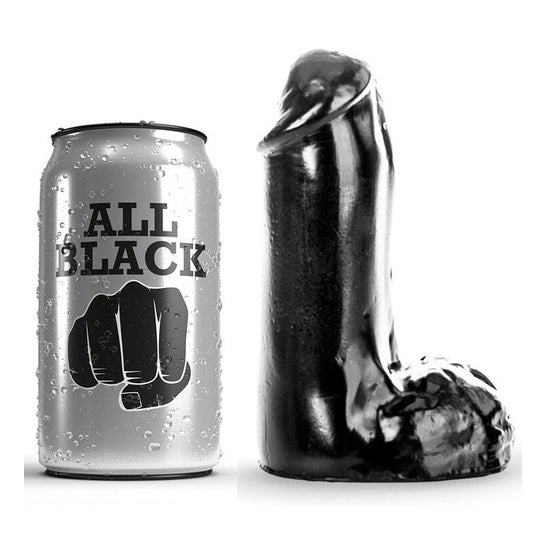 All Black Dildo Realistico 13cm 1ud