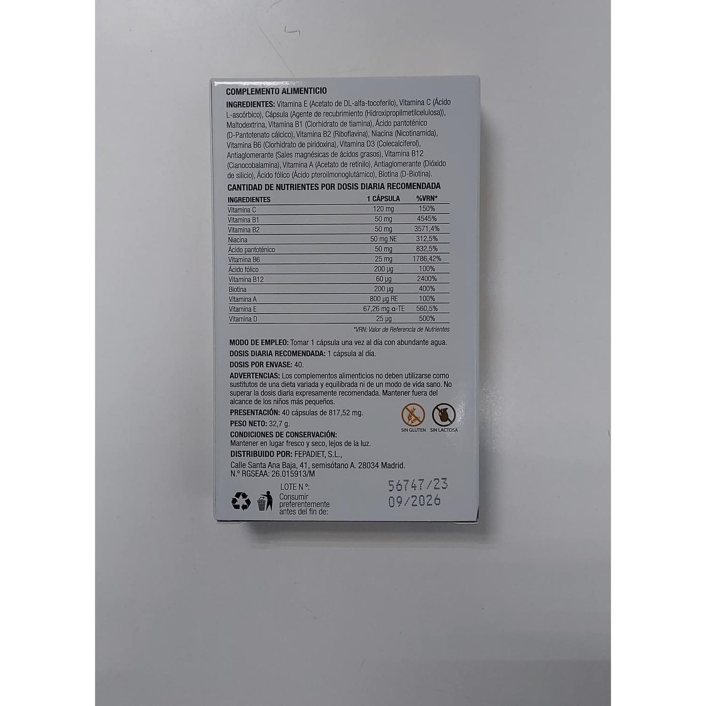 Fepadiet Fepa-B50 +Acde 40caps