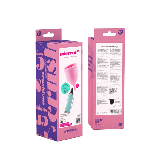 Crushious Set Copas Menstruales Minerva XS + Bolsa + Limpiador
