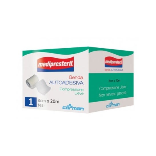 Corman Medipresteril Self-Adhesive Bandage 8 cmx20 M