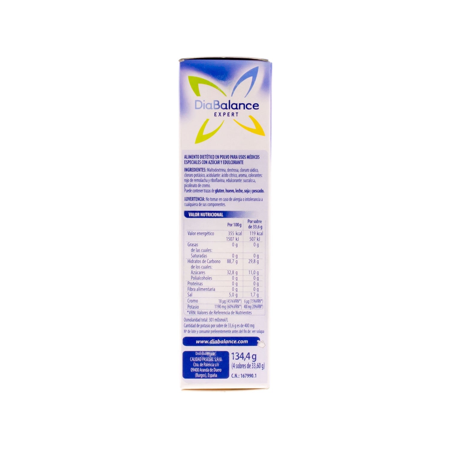DiaBalance Expert suero oral naranja 4 sobres