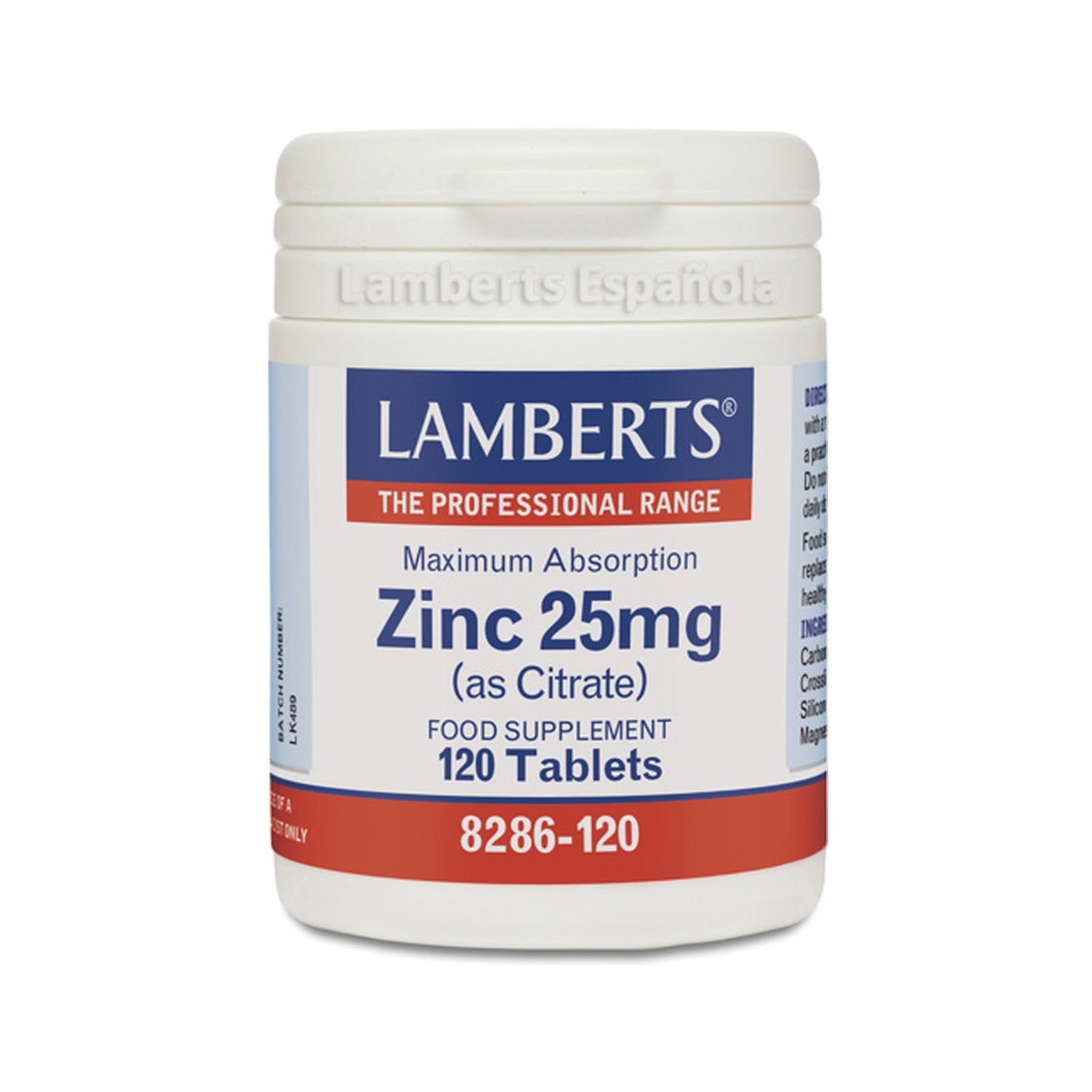 Lamberts Zinc 25mg 120comp