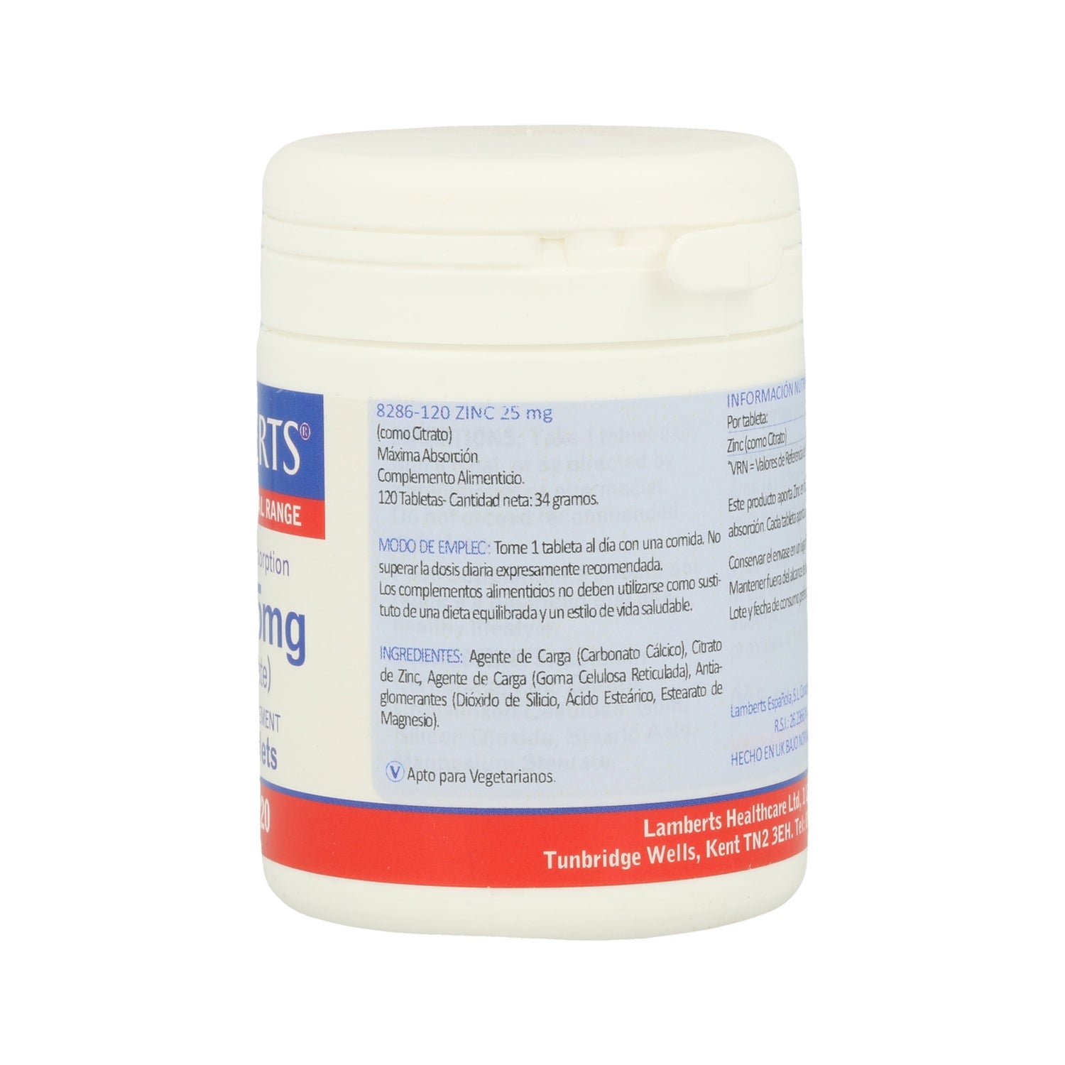 Lamberts Zinc 25mg 120comp
