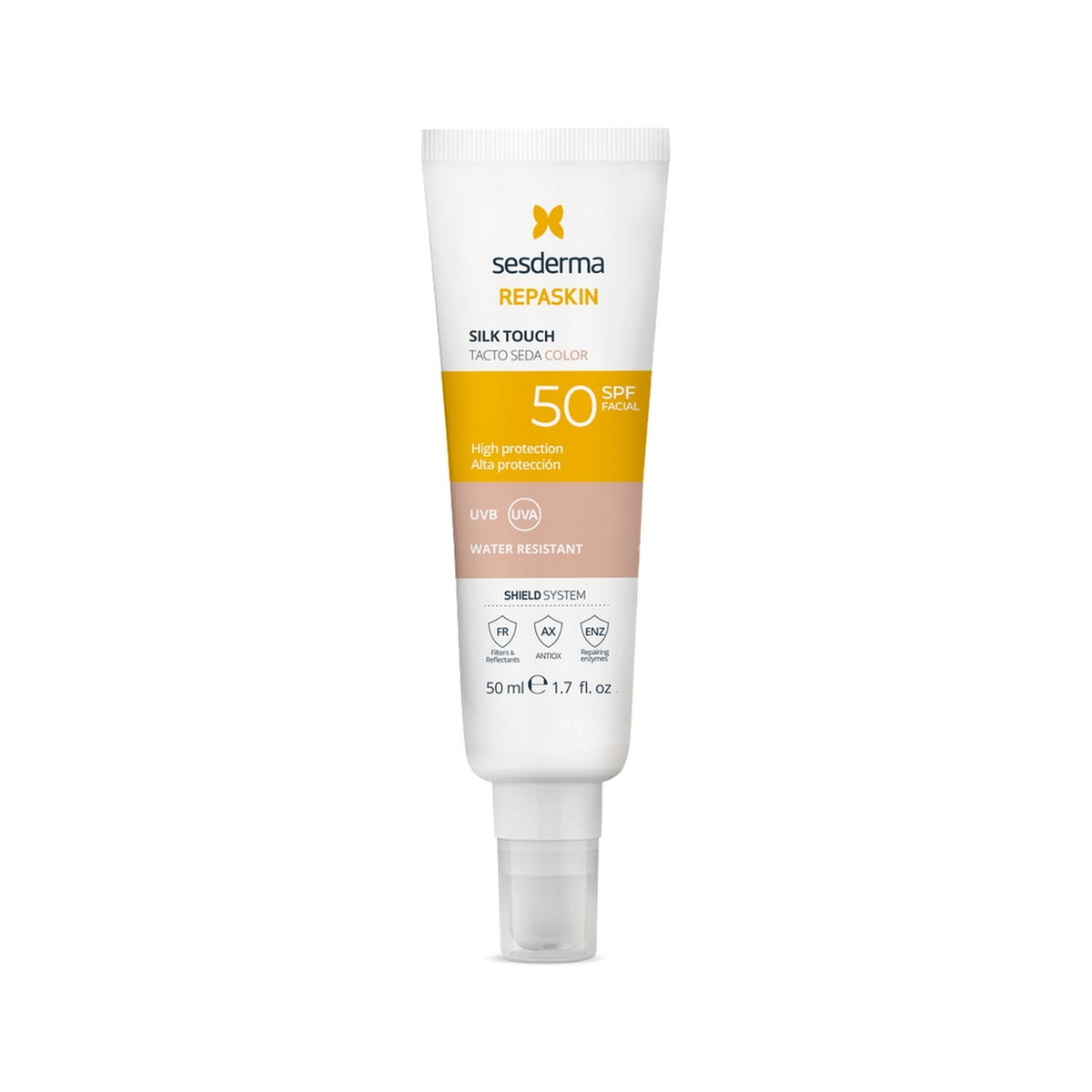Sesderma Repaskin Fotoprotector Facial Tacto Seda con Color SPF50 50ml