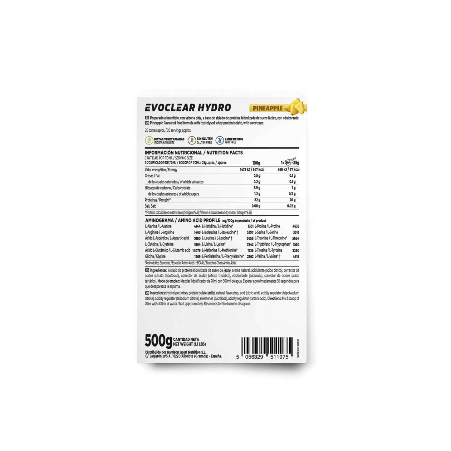 HSN Evoclear Hydro Piña 500g
