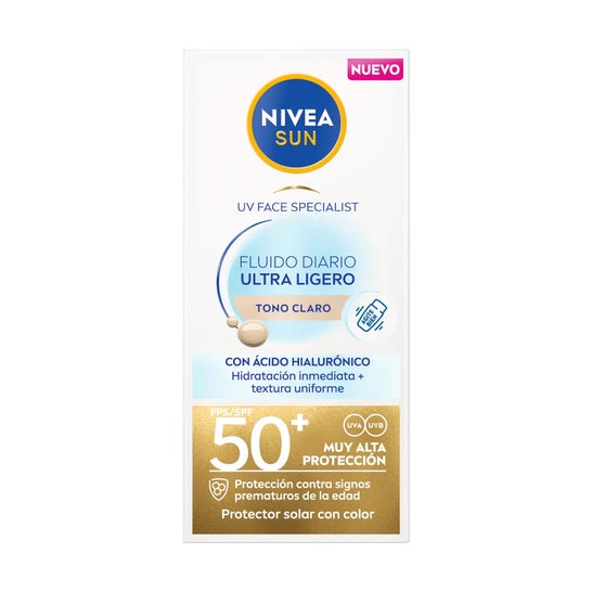 Nivea Sun Fluido Diario Protección Facial Spf50 Claro 40 ml