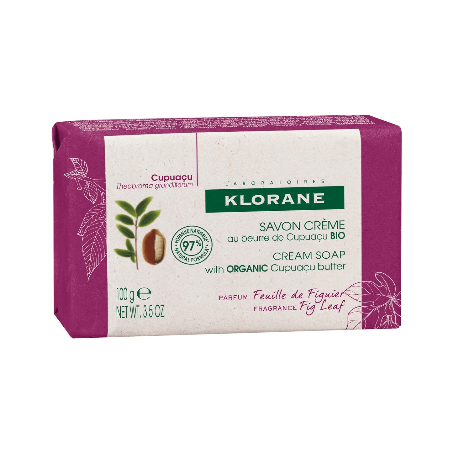 Klorane Jabón Crema Hoja De Higuera 100 gr