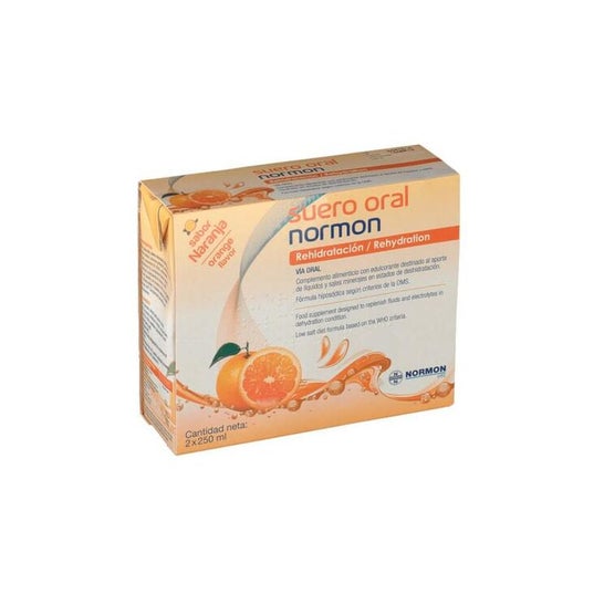 Normon Suero Oral Naranja 2x250ml