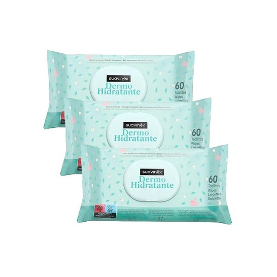 Suavinex Toallitas Húmedas Dermohidratantes Pack 180uds