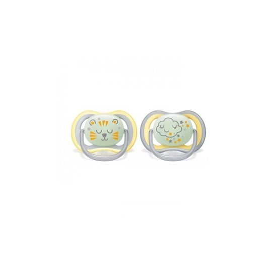 Philips Avent Chupete Nocturno +18Meses Neutro 2uds