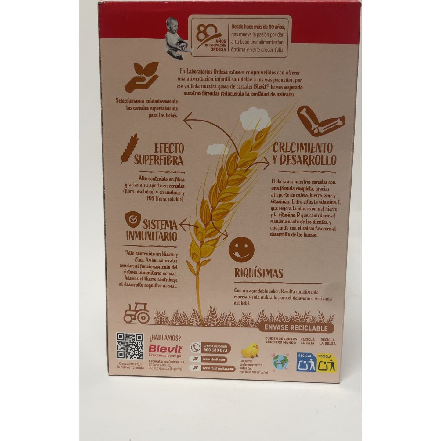 Blevit® Superfibra 8 Cereales con Cacao 500g