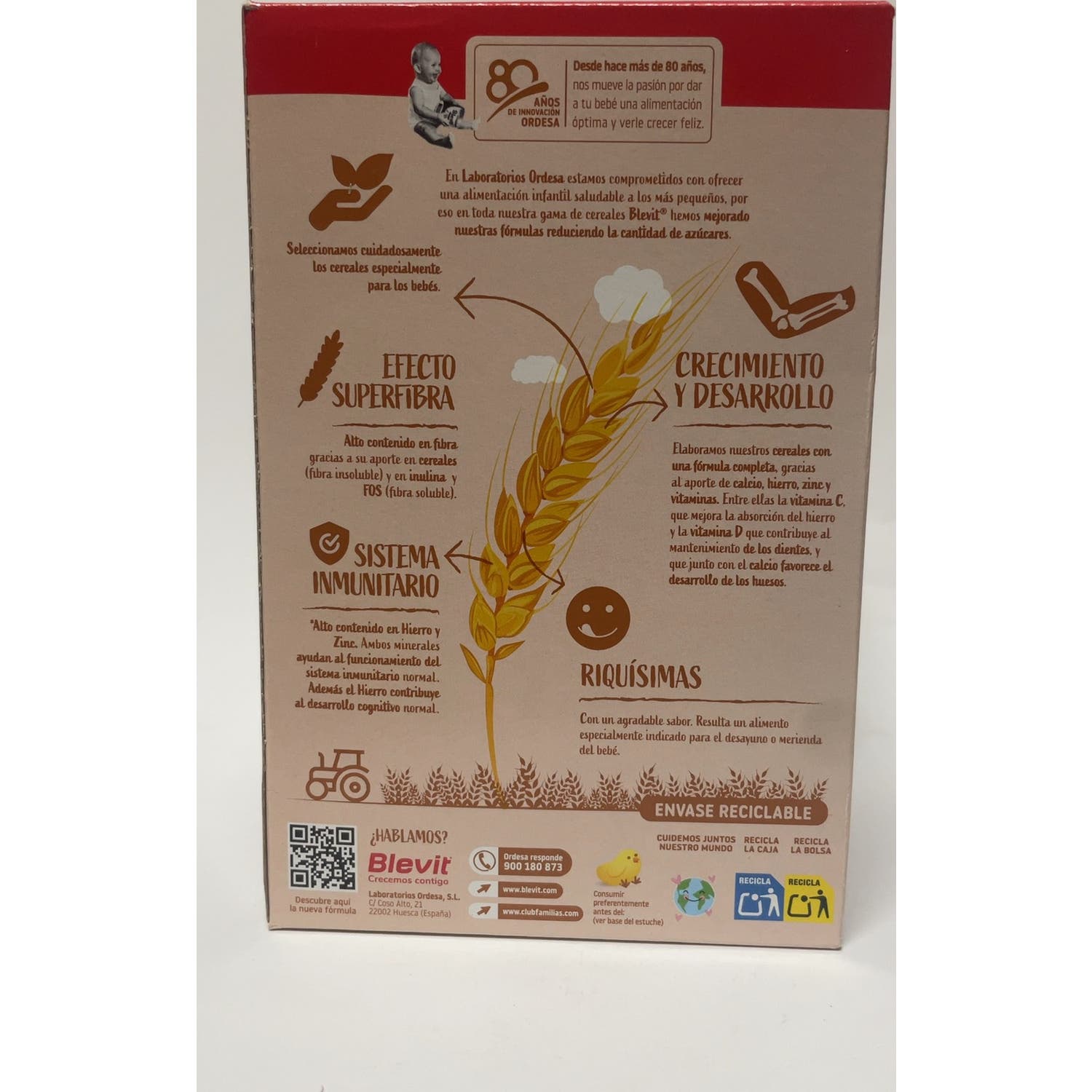 Blevit® Superfibra 8 Cereales con Cacao 500g