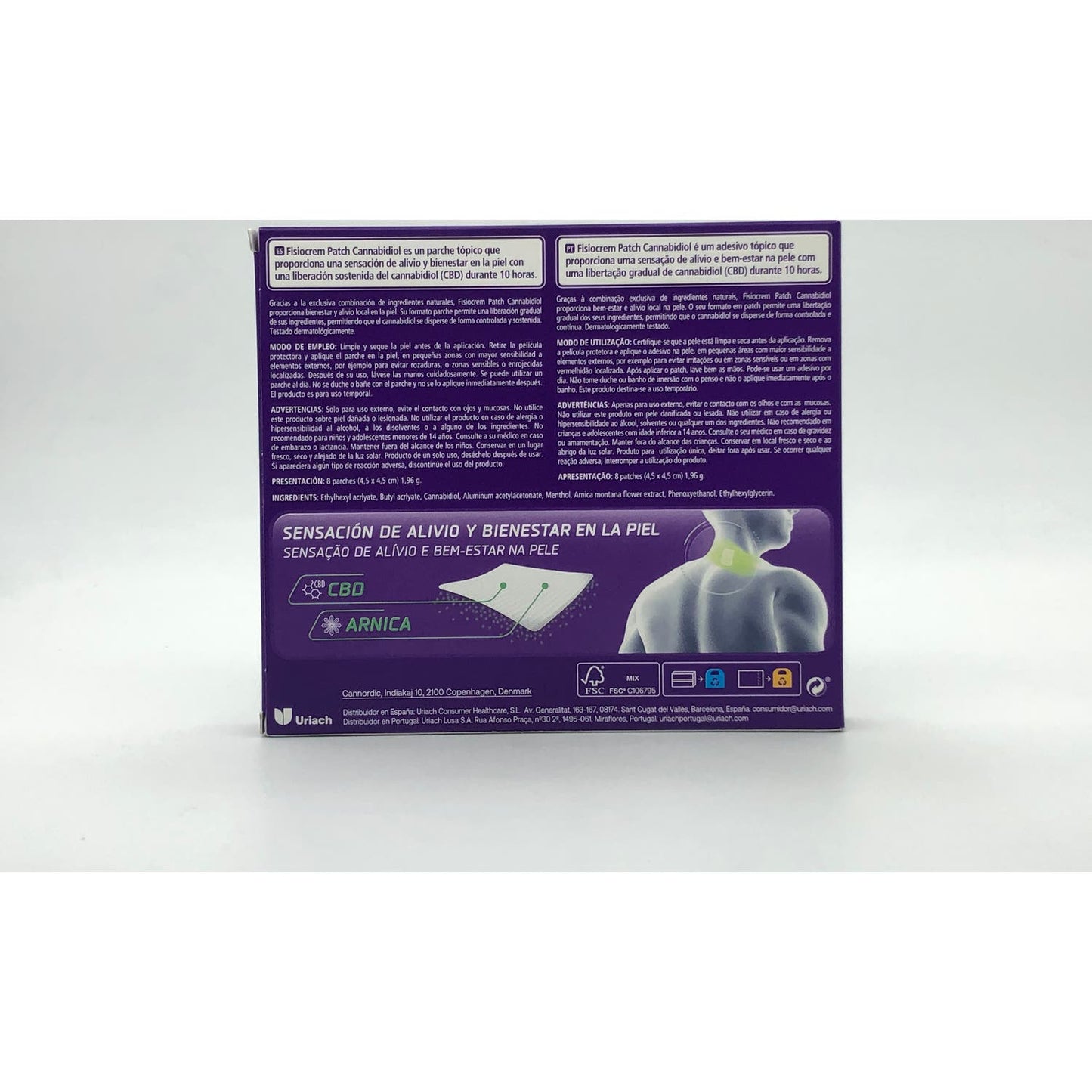 Fisiocrem Patch Cannabidiol 8 parches