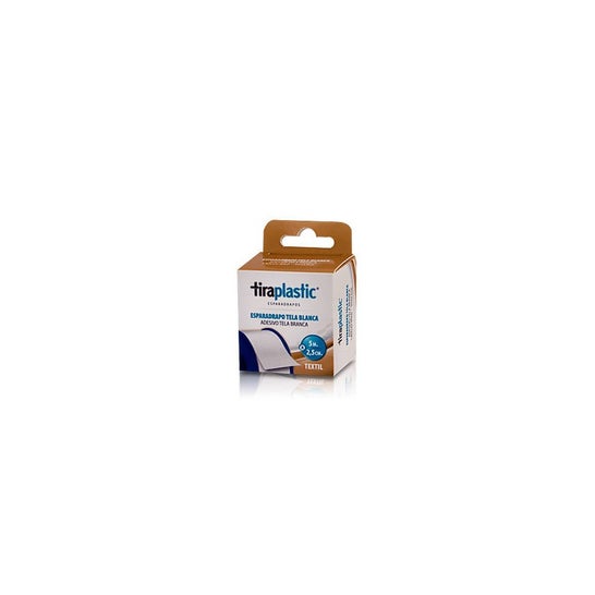 Tiraplastic Esparadrapo de Tela Color Carne 5x2,5cm 1ud