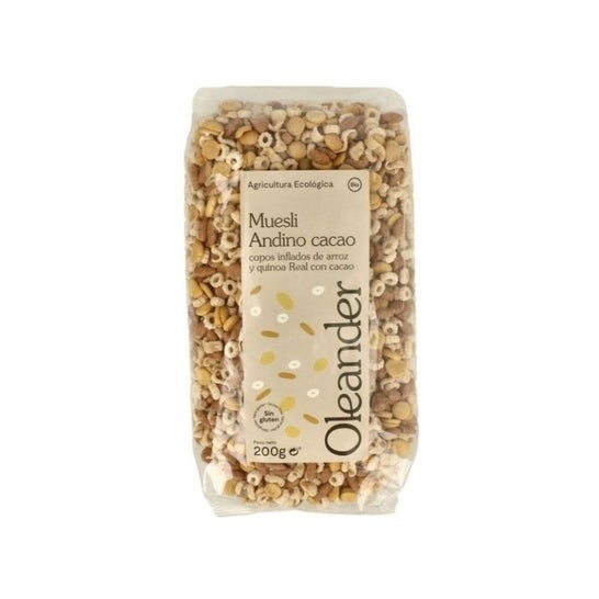 Oleanders Muesli Andino Arroz Quinoa Cacao 200g