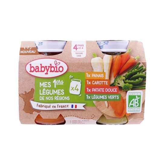 Babybio Mis 1ª Verduras 4 M Bio 4 X130 g