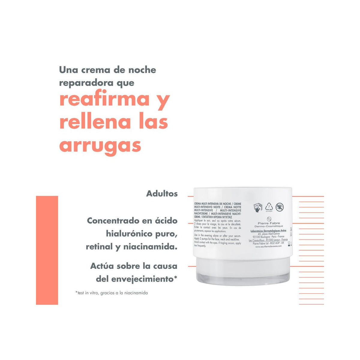 Avène Hyaluron Activ B3 Crema Multi-Intensiva Noche 40ml