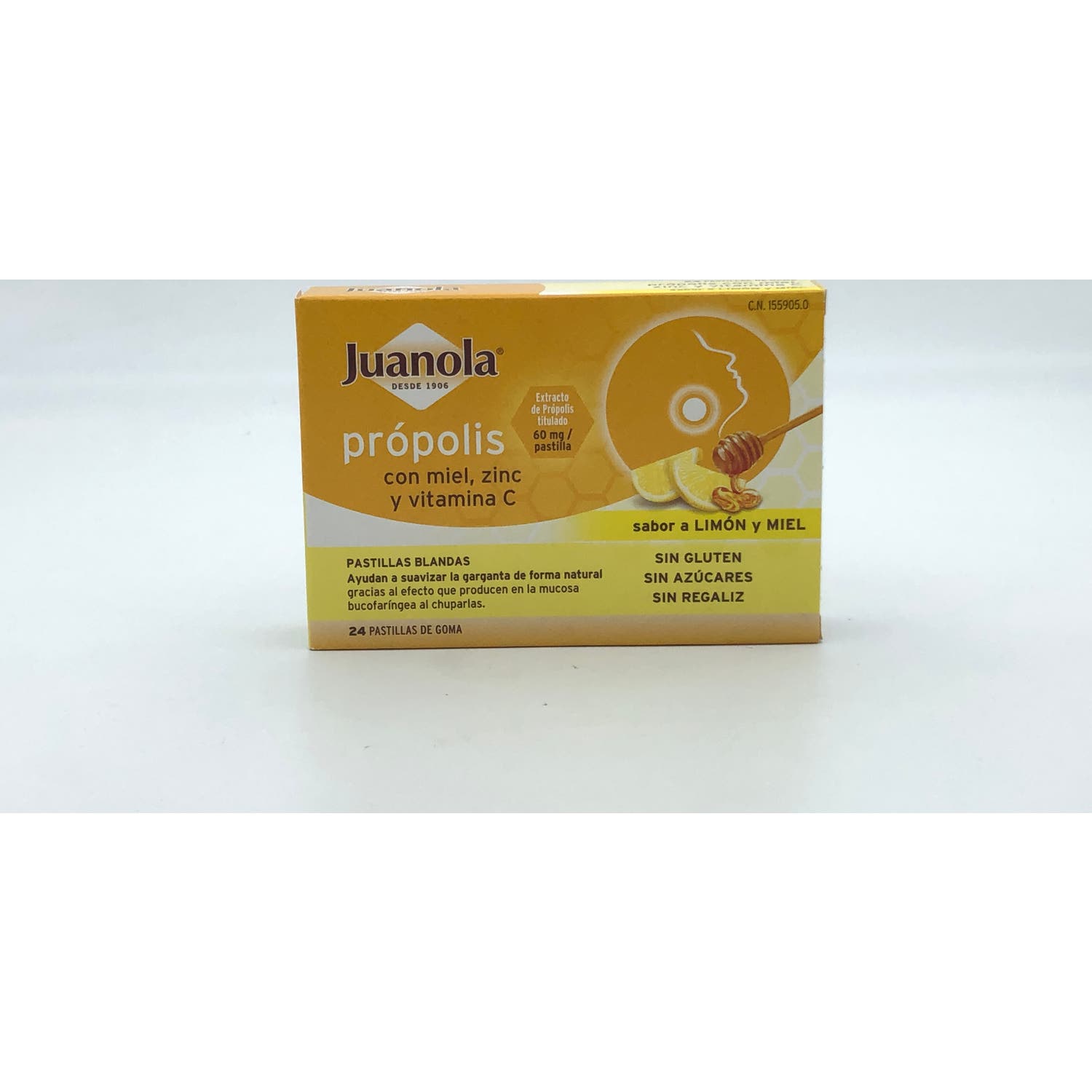 Juanola Própolis con Miel, Zinc + Vitamina C 24uds