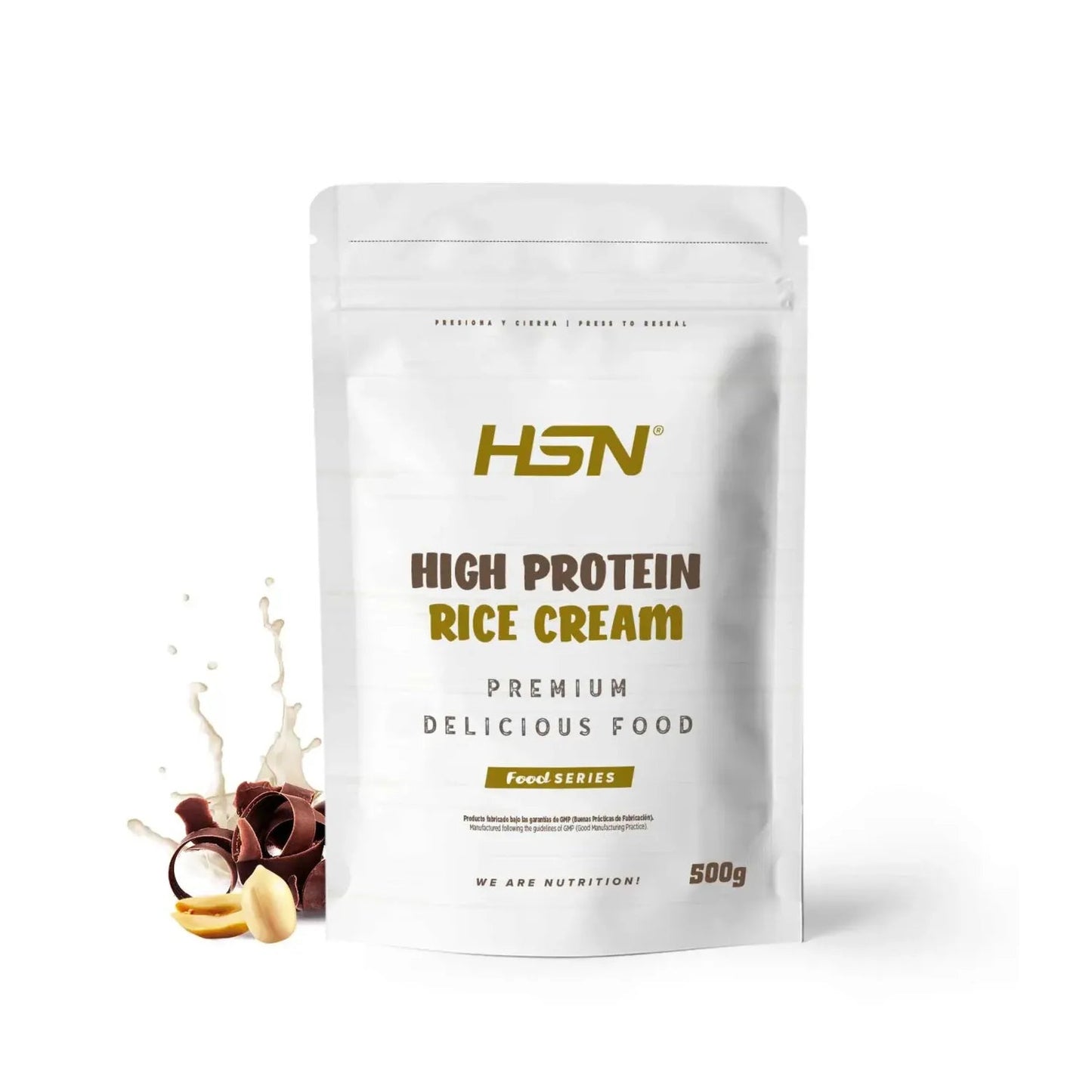 HSN Crema de Arroz Proteica Chocolate y Cacahuete 500g