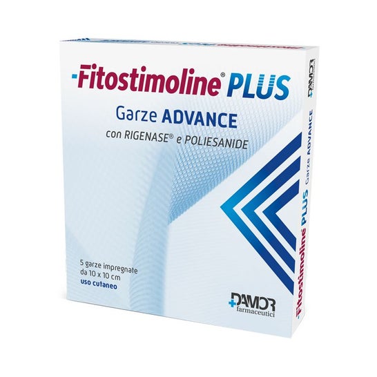 Farmaceutici Damor Fitostimoline Plus Gasa Adva 10x10 cm 5 uds