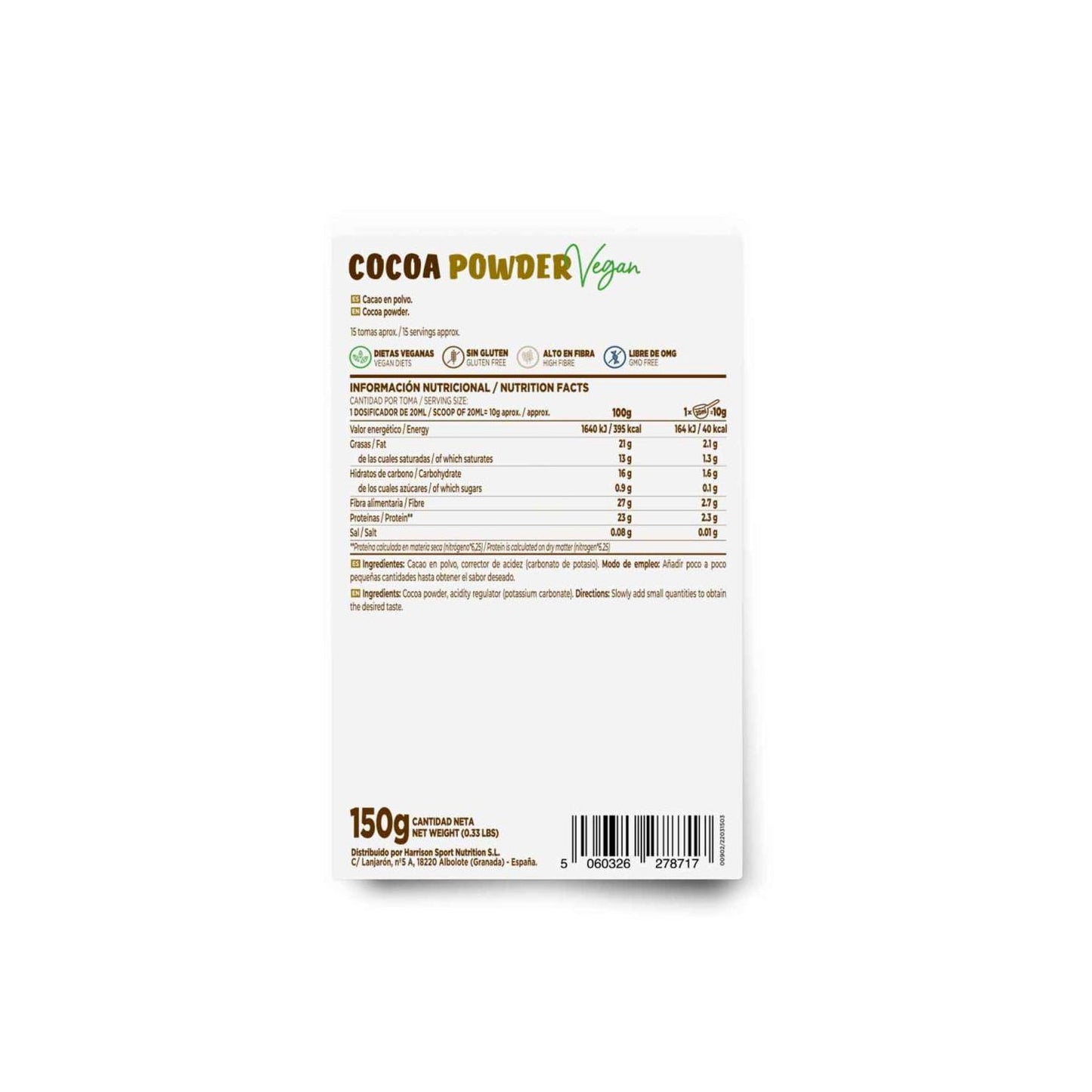 HSN Cacao en Polvo 150g