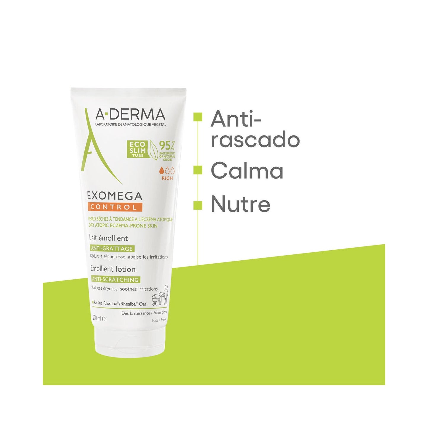 A-Derma Exomega Control Leche Emoliente 200ml