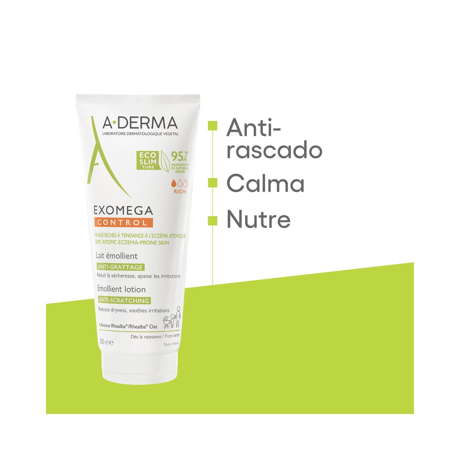 A-Derma Exomega Control Leche Emoliente 200ml