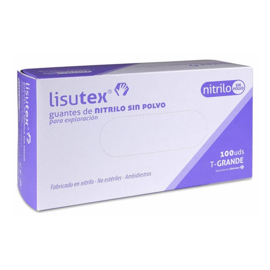 Lisutex Guantes Nitrilo Sin Polvo Talla G 100uds