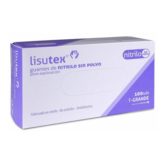 Lisutex Guantes Nitrilo Sin Polvo Talla G 100uds
