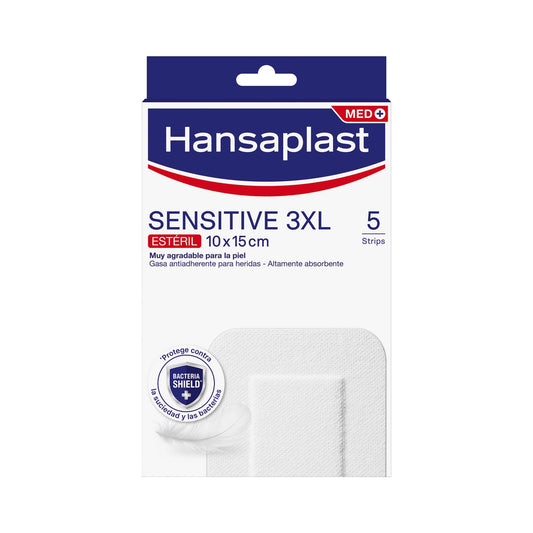 Hansaplast Med+ Sensitive 3XL Apósito 10x15cm 5uds