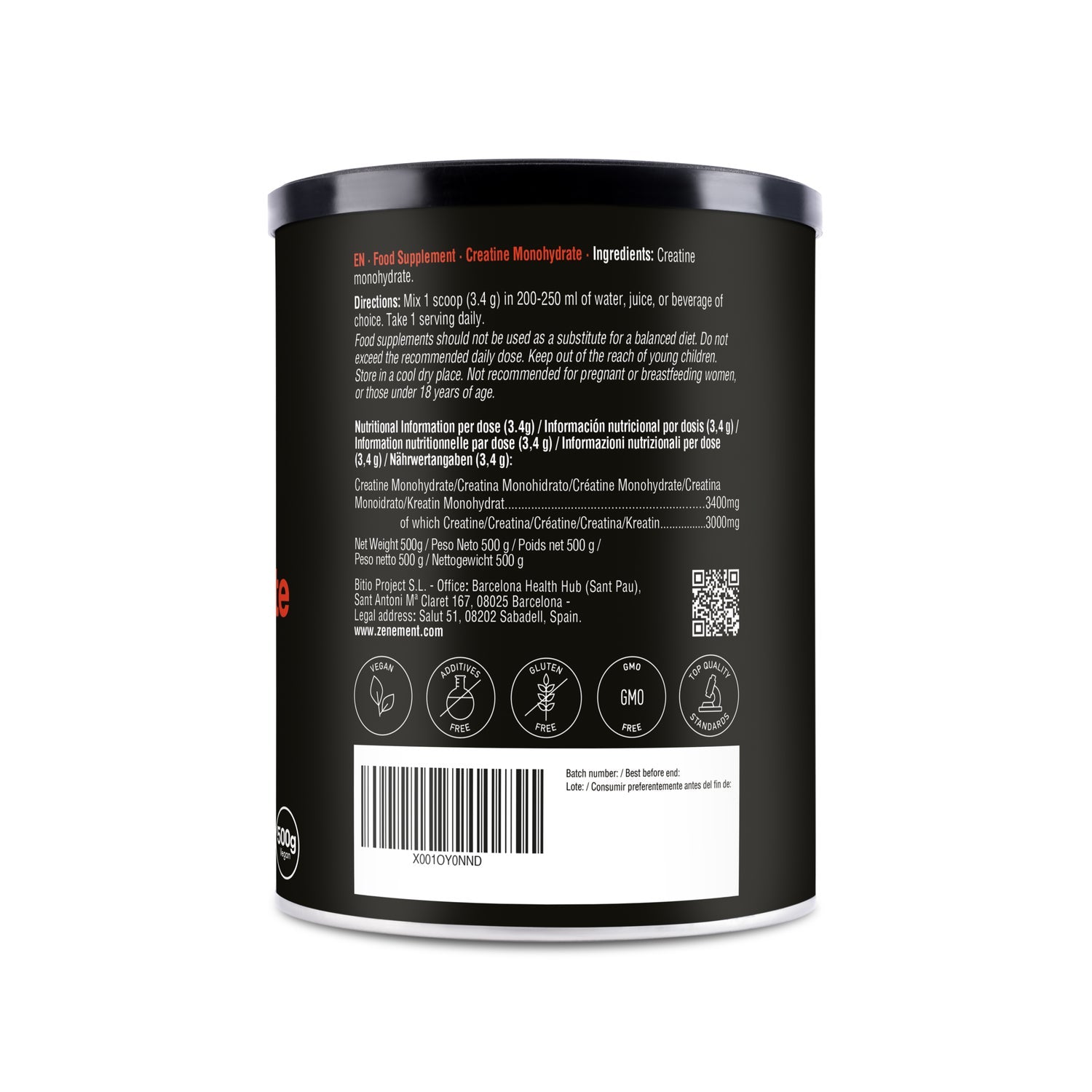 Zenement Creatina Monohidrato 500g