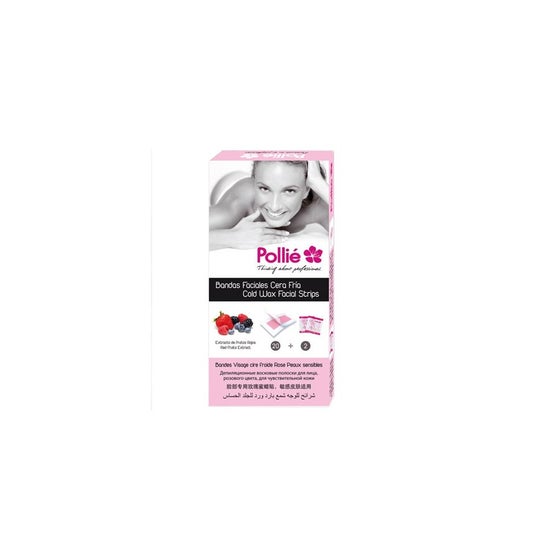 Eurostil Pollié Banda Facial Cera Fría Frutos Rojos 20 uds