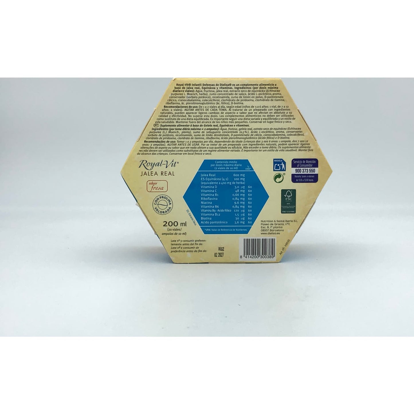 Dietisa jalea real royalvit infantil 20 viales