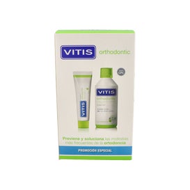 Vitis Orthodontic Dentífrico 100ml + Colutorio 500ml
