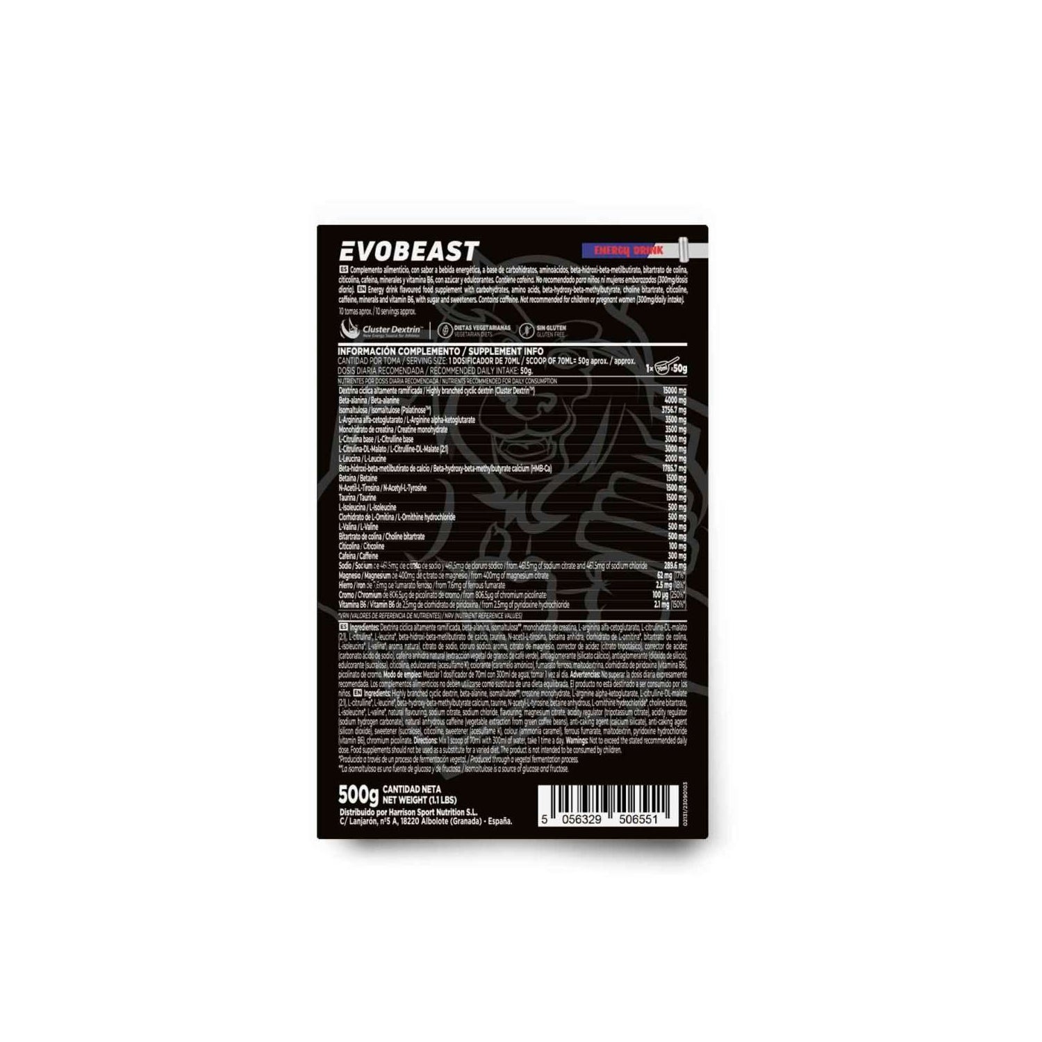 HSN Evobeast Bebida Energética 500g