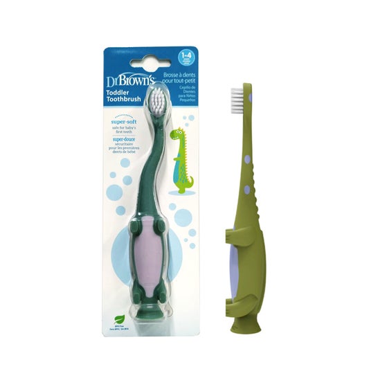 Dr Brown'S Cepillo Dental Infantil Dinosaurio 1 a 4 Años 1 ud