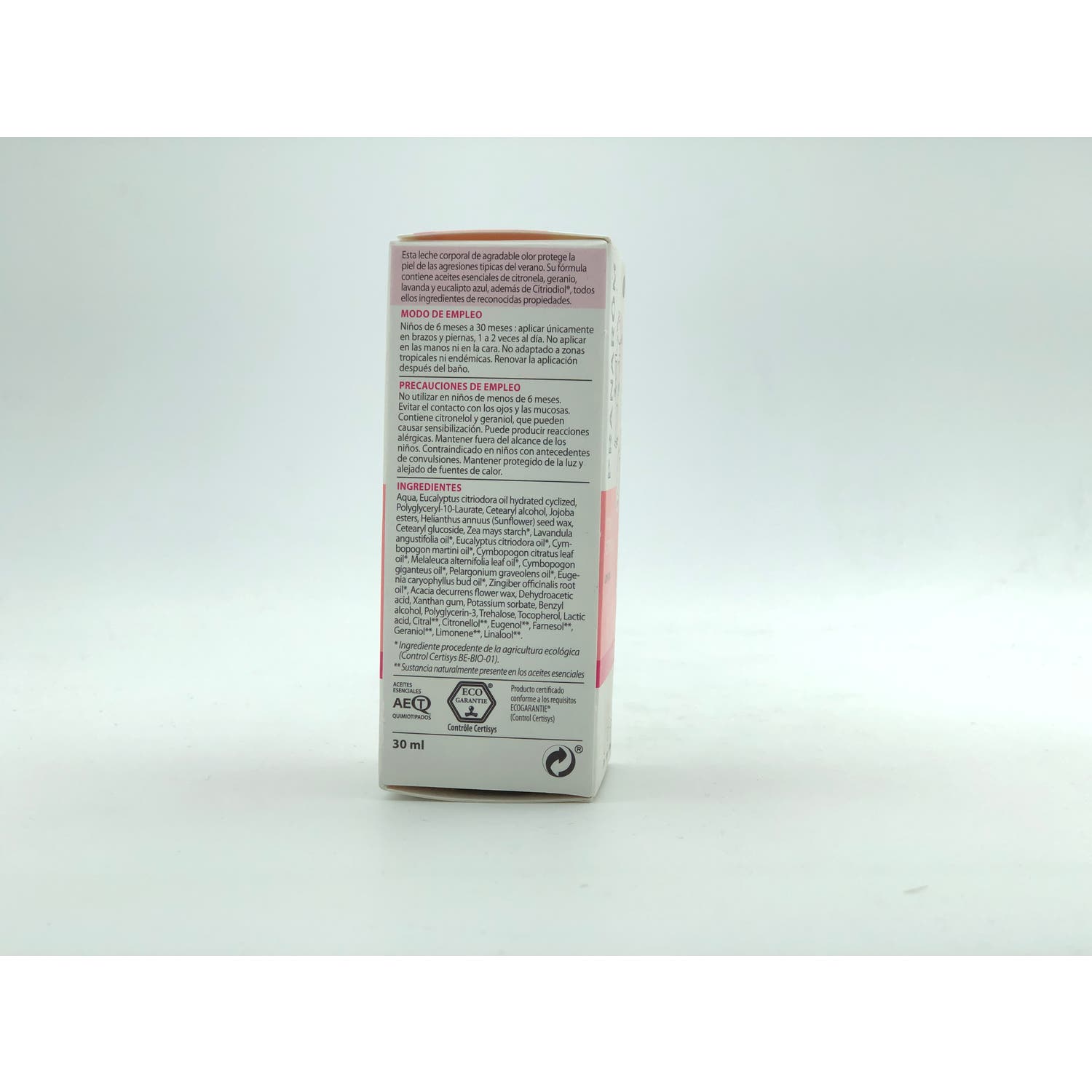 Pranarôm PranaBB Roll-on Citronela Leche Corporal BIO 30ml