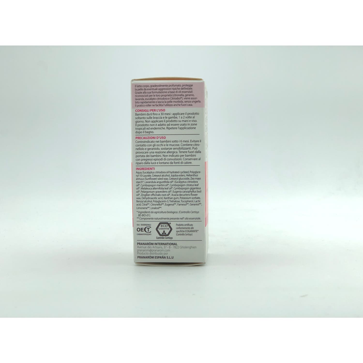 Pranarôm PranaBB Roll-on Citronela Leche Corporal BIO 30ml
