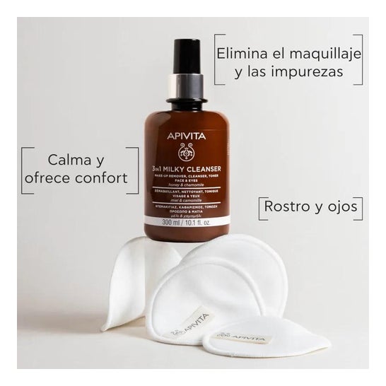 Apivita Leche Facial Limpiadora 3 en 1 Camomila 300ml