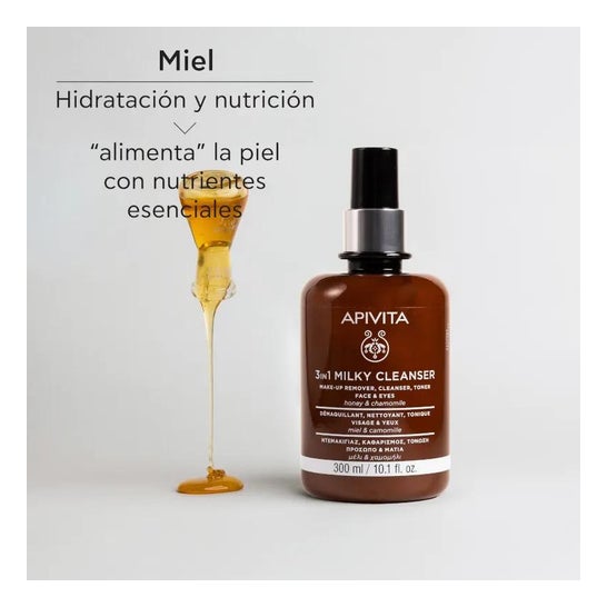Apivita Leche Facial Limpiadora 3 en 1 Camomila 300ml