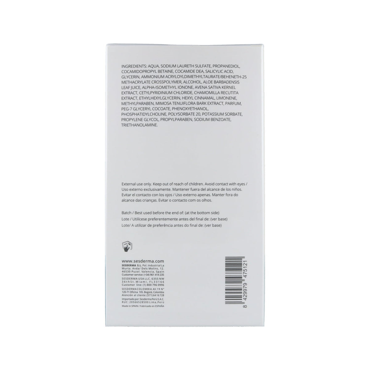 Sesderma Salises Crema Espumosa Sin Jabón 250ml