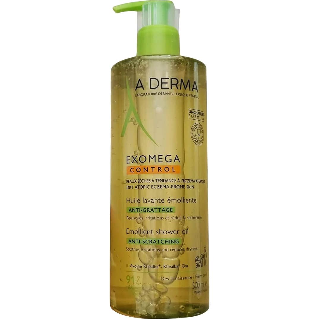 A-Derma Exomega Control Aceite Limpiador Emoliente 2x500ml