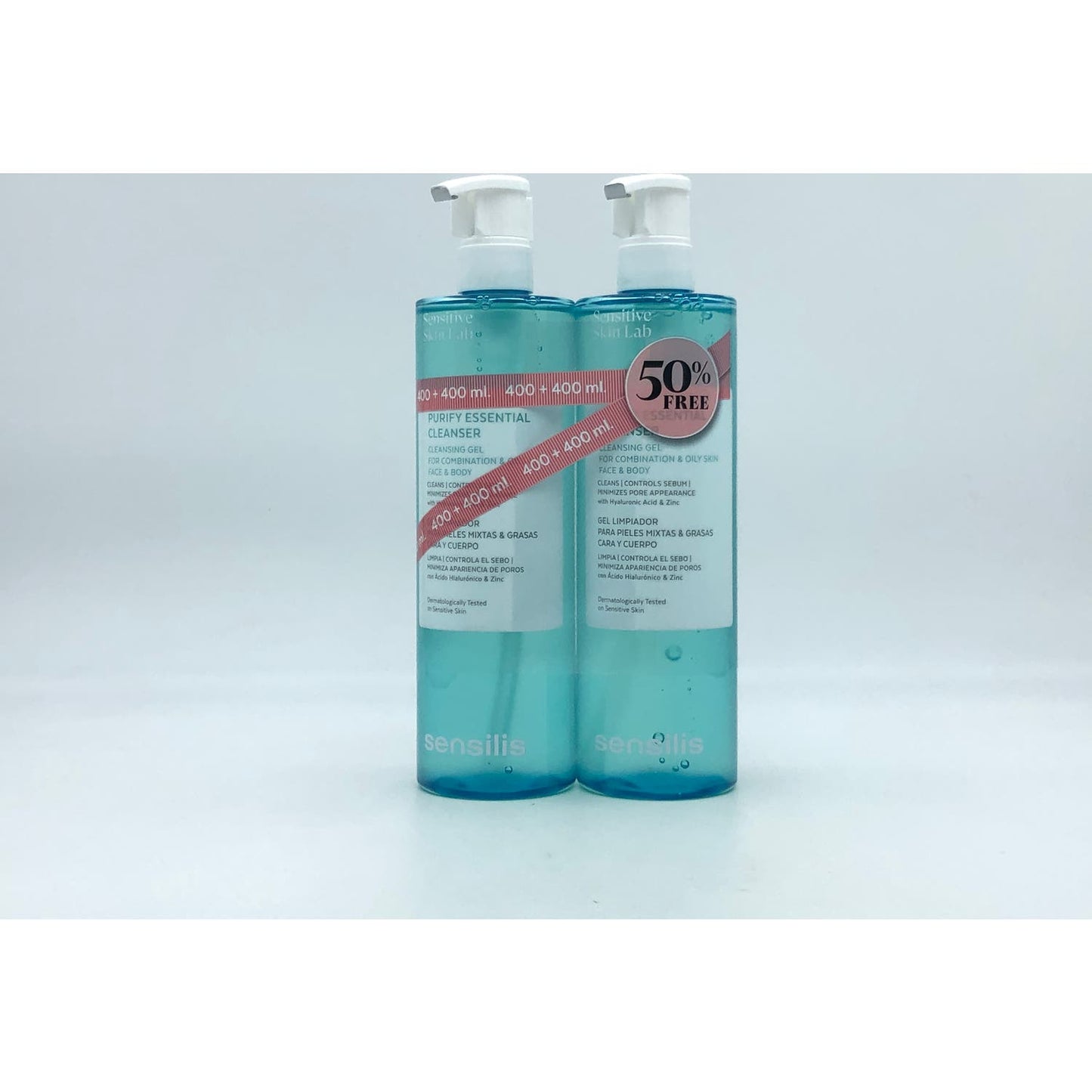 Sensilis Purify Essential Cleanser Gel Limpiador Pieles Mixtas y Grasas 2x400ml
