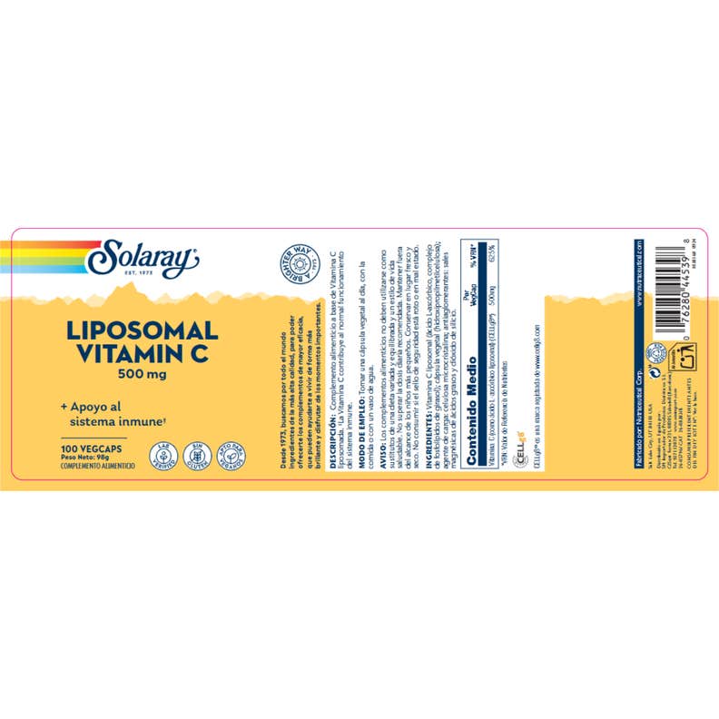 Solaray Liposomal Vitamin C 400mg 100caps